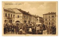 Rynek Tarnowski w dzień targowy – około 1910 roku